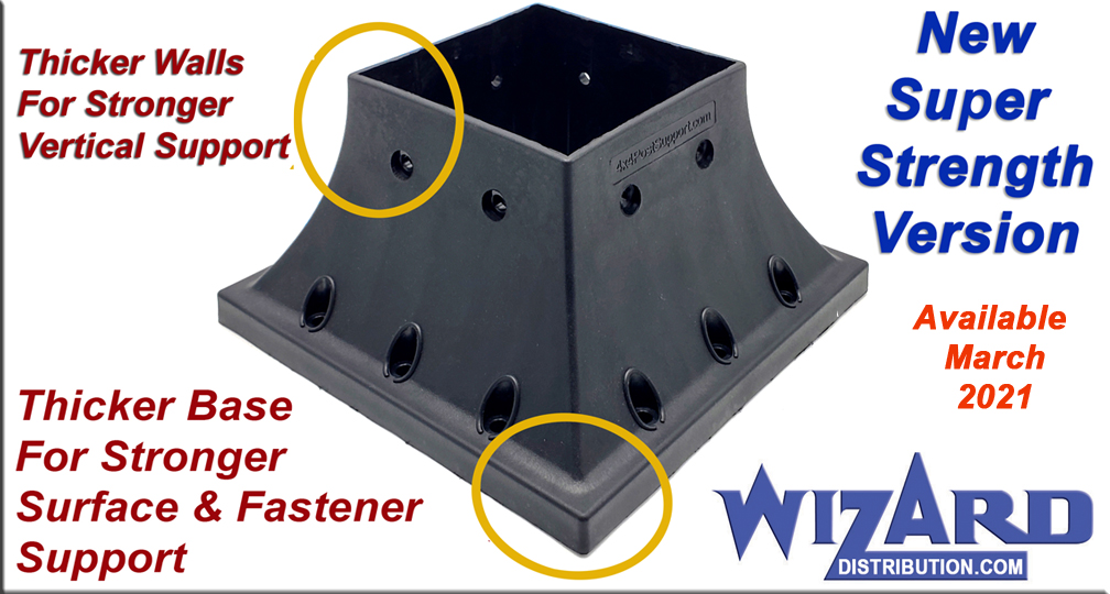 Deck Post Handrail Support Flange